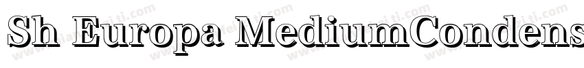 Sh Europa MediumCondensed Regular字体转换